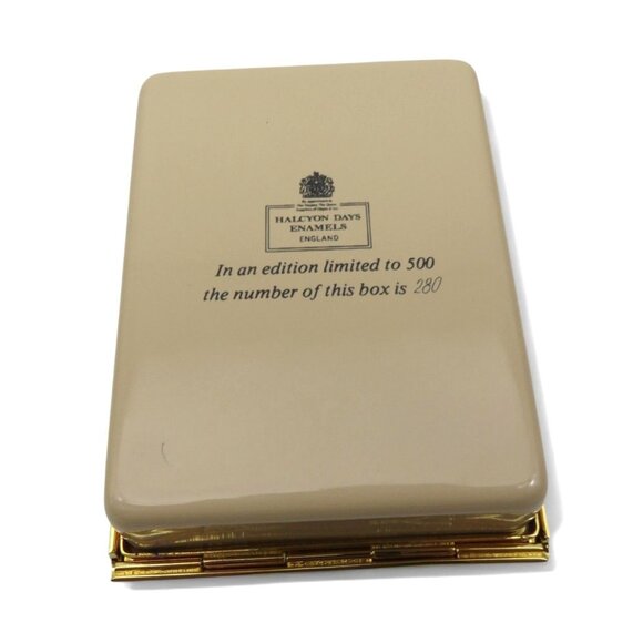 HALCYON DAYS Queen Elizabeth The Queen Mother Limited Edition Box #280 Enamel - Picture 5 of 9